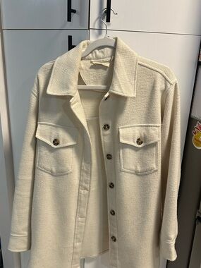 Etro Cream Textured Button-Front Jacket